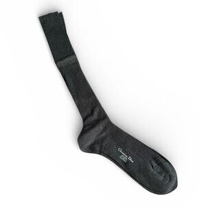 CHRISTIAN DIOR Monsieur Men's Vintage Gray High Dress Socks NEW NWOT